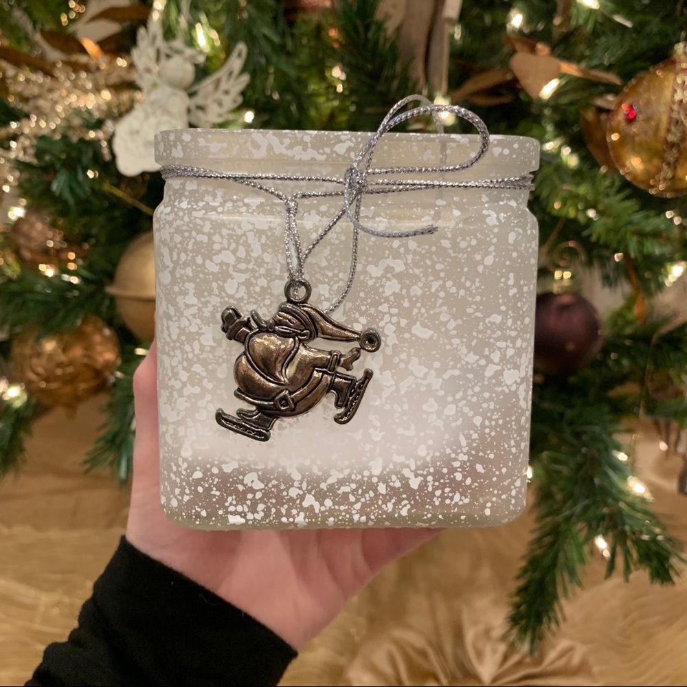 NWT - Square Frosted Candle Holder